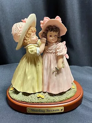 Maud Humphrey Bogart / Hamilton  SHARING SECRETS  Figurine ~ # 910007 • $14.99