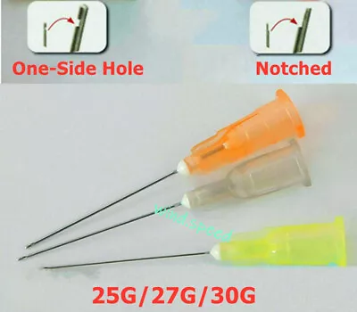 Dental Disposable Endo Irrigation Needle 25G/27G/30G Syringe Tips Notched 1 Hole • $342.31