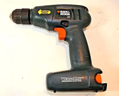 BLACK & DECKER 7.2v 3/8 VersaPak Cordless Drill VP870 Tool Only TESTED #5 • $24.95