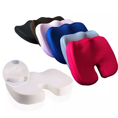 $19.98 • Buy Seat Cushion Pillow Memory Foam Firm Coccyx Pad Pain Relief For Office Chair Car