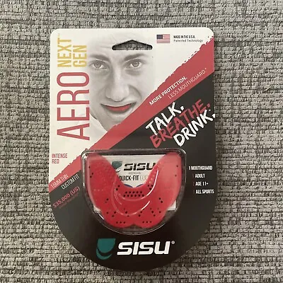 SISU | NextGen Aero Mouth Guard | 1.6mm | MouthGuard | Red | • $12.99