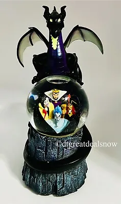 Disney Villains Maleficent Dragon Musical Snow Globe Disney Store Exclusive • $207.98