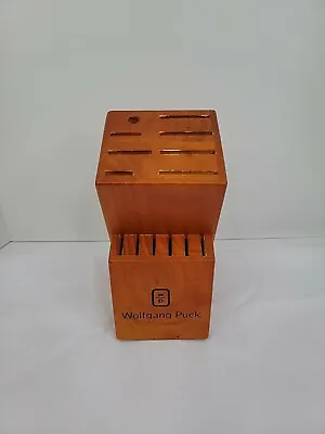 Wolfgang Puck 14 Slot Knife Wood Block Storage In Really Great Condition • $30.39