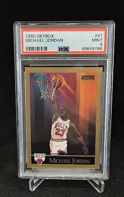 1990 SKYBOX MICHAEL JORDAN #41  HOF GOAT Chicago Bulls PSA 9 MINT • $29.95