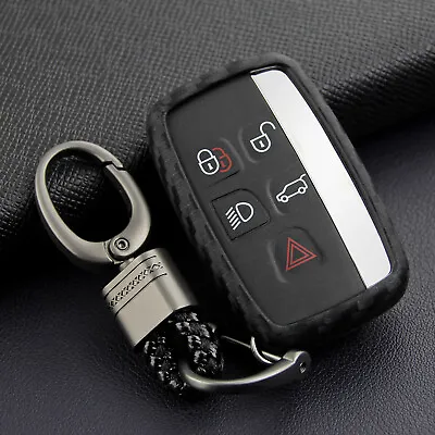 Car Key Case Carbon Fiber Protector For Land Rover Jaguar Vehicles Accessories • $19.58