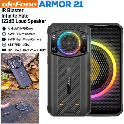 Ulefone Armor 21 4G LTE Rugged Phone Android 13 Mobile Waterproof Night Camera • $470.55