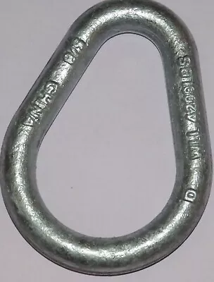 Galvanized Pear Link 5/8  WLL 4200 Lbs. Great For Wire Rope/cable/chain.  4 PCS  • $24.99