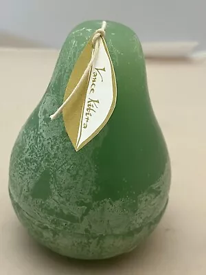 Vance Kitira Green Pear Shaped Candle 4.5  Tall 9.5oz Hand Crafted 40 Hr New • $12.99