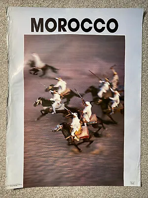 Original 1988 Moroccan Morocco National Tourist Office Travel Poster Casablanca • £26.50