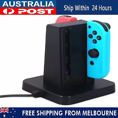 Joy-Con 4-Controller Switch Charging Stand Dock Charger For Nintendo Console AU • $27.99