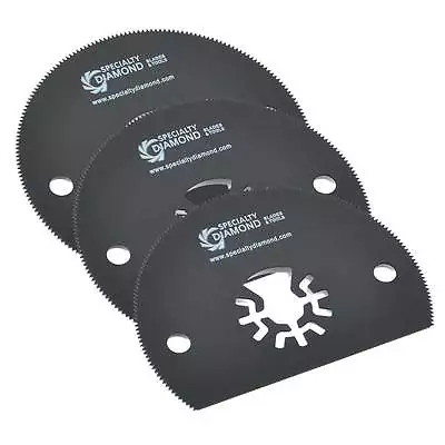 Versa Tool AB3I-D 80mm HSS Semi-Circular Multi-Tool Saw 3 Blade Pack • $26.60