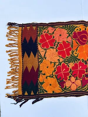 Mexican Maya Handmade Multicolor Large 7” Feet Table Runner  • $129.99