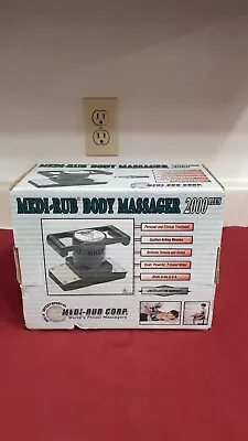 Body Massager 2000 Plus Two Speed Massage Therapy Medi Rub Made USA Green • $85