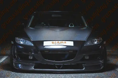 Mazda RX-8 JDM Style Front Bumper Lip / Splitter Glossy Black V9 • $285.99