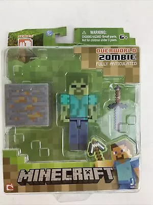 Minecraft Overworld Zombie Fully Articulated Figure Series #1 Mojang • $14.99