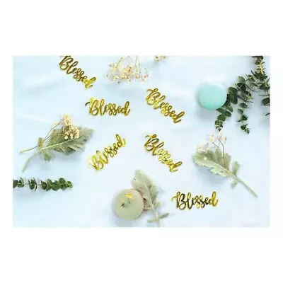 Blessed Gold Baptism Table Confetti Scatters Party Supplies Decorations • $7.95