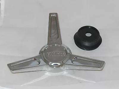 (1) Boss Motorsports Wheel Rim Spinner Tribar Chrome Knockoff 3216 Center Caps • $41.97