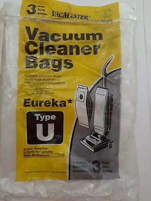 $6.33 • Buy Eureka Type U Vacuum Cleaner Bags Vacmaster Pack Of 2