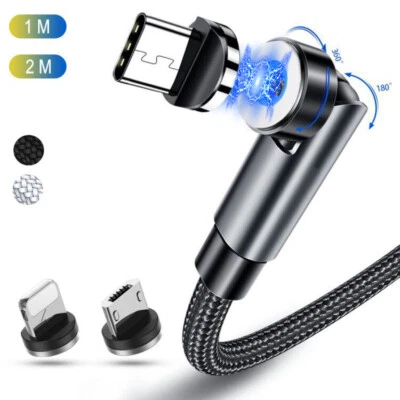 $8.39 • Buy 3 In 1 Magnetic Fast Charger Type C IOS Micro USB Cable Cord For IPhone Android