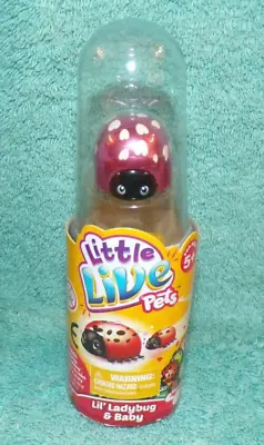 Little Live Pets Lil' Ladybug & Baby Pink With White Hearts & Wings • $20
