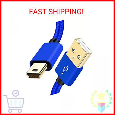 Mini USB Cable6ft Braided Type A Male To Mini B Cable Data Charging Cable For G • $8.93