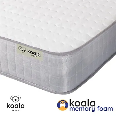 LUXURY MEMORY Foam HYBRID Mattress 3ft Single 4ft 4ft6 Double 5ft King 6ft • £49.99