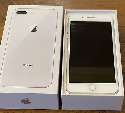 Apple IPhone 8 Plus 64GB Excellent Condition In Box Silver MQ8E2X/A Unlocked • $319.99