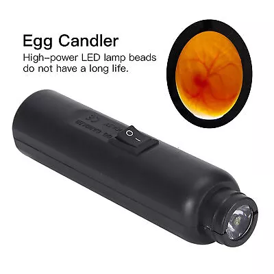 (Egg Candler+cell Box)HighCool Led Light Dual Power Egg Candler Tester Mains MA • £13.10