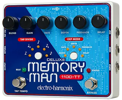 EHX Electro Harmonix Deluxe Memory Man W/ Tap Tempo 1100-TT • $379.95