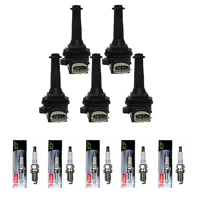 Ignition Coil & Denso Platinum Spark Plug For Volvo S60 XC70 V70 2.5L UF517 • $97.85