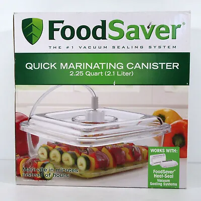 $27 • Buy Food Saver Quick Marinating Canister 2.25 Quart Sealed