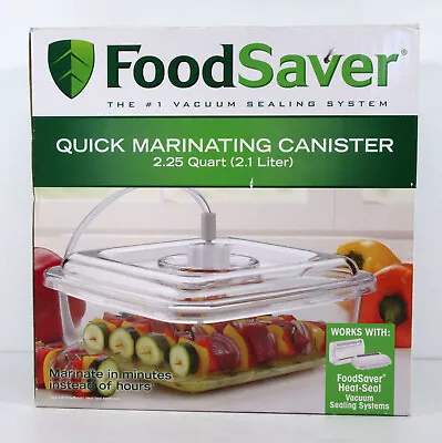 $27 • Buy Food Saver Quick Marinating Canister 2.25 Quart Sealed