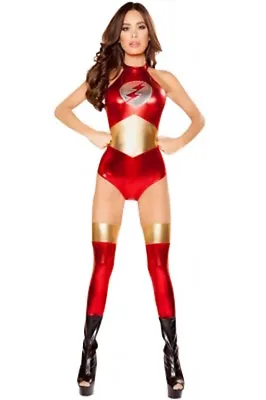 £29.99 • Buy Super Hero Metallic Astronaut Outfit Costume Body Playsuit/Stockings Size 10-12