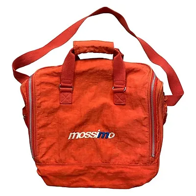 Vintage MOSSIMO Neon Orange Cross Body  Messenger Shoulder Bag Embroidered Y2K • $49.89