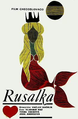 8434.Decoration Poster.Home Room Wall Art Design.Rusalka Mermaid.Czech Movie • $21