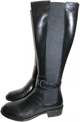 Via Spiga Boots BUFU Riding Equestrian Biker Flat Moto Gored Booties 7.5- 38 • $13900