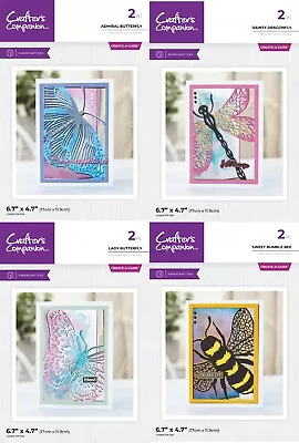 Crafter's Companion - Taking Flight Create A Card Dies Collection - Metal Dies • £49.99