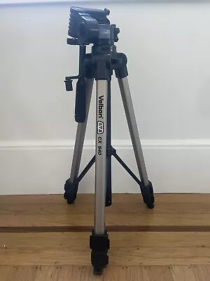 Velbon CX-540 Deluxe Photo/Video Tripod 3-Way Fluid Panhead Photography Camera • $15