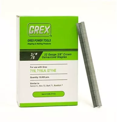 Grex C06 -- 3/8  Staples Box Of 10000 Similar To Senco C06 • $14.99