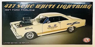 ACME 427 SOHC White Lightning 1967 Ford Fairlane 1:18 Scale • $235