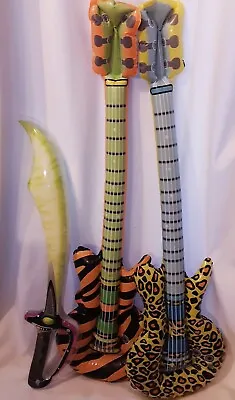 £15.54 • Buy 10 Pcs Inflatable Rock Star Toy Inflatable Guitar & Swords Party Photo Props Y1