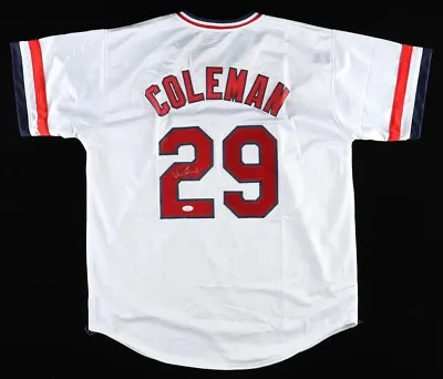 Vince Coleman Signed St. Louis Cardinals Jersey (JSA COA)Rookie Of The Year 1985 • $159.95