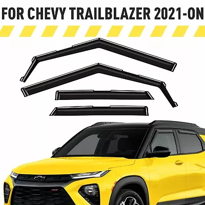 Side Window Deflectors Rain Guards For Chevy TrailBlazer 2021-2024 SHATTERPROOF • $59.39