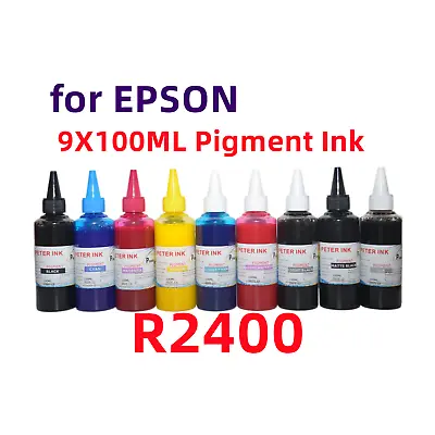 9X100ML Premium Pigment Refill Ink For Stylus R2400 Printer T059 59 • $99.99