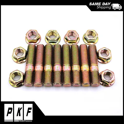 Exhaust Manifold Studs & Lock Nuts For Nissan 240sx DOHC KA24DE SR20DET CA18DET  • $39.25