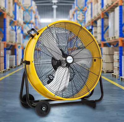 Portable Heavy Duty Shop Floor Fan Commercial Industrial 3 Speed Metal Drum Fan • $159.89