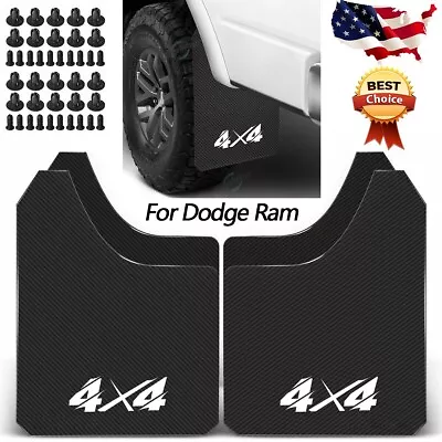 4x4 Mud Flaps Splash Guards Mudguards Mudflaps For Dodge Ram Pickup 1500 3500 • $31.27