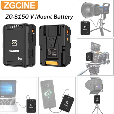 $125 • Buy ZGCINE ZG-S150 S150 V-Mount V Lock Battery 133Wh 14.8V With Dual D-TAP USB-C DC
