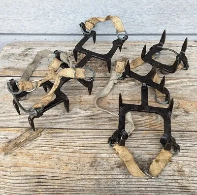 Ice Claws Crampton Vintage Military Style For Display Cleats Climbing  • $75