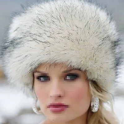 Women Russian Fluffy Rabbit Fox Faux Fur Hat Winter Ear Keep Warmer Ski Caps Hat • $12.98
